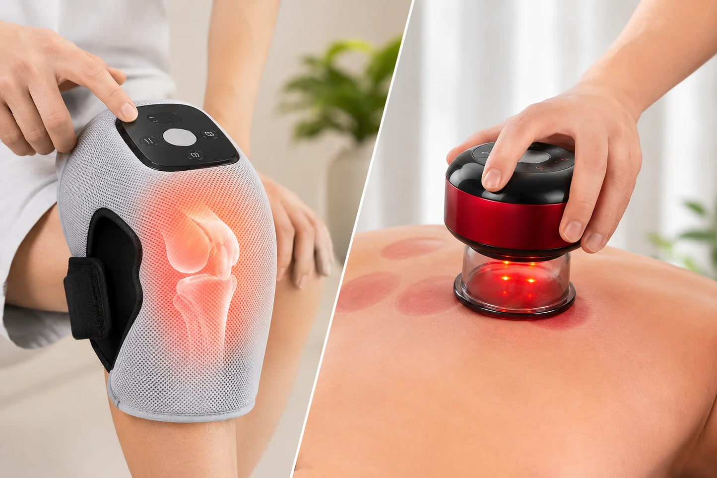 Pack Récupération Complète – CHEEFA™ Ventouse Intelligente + Masseur de Genou