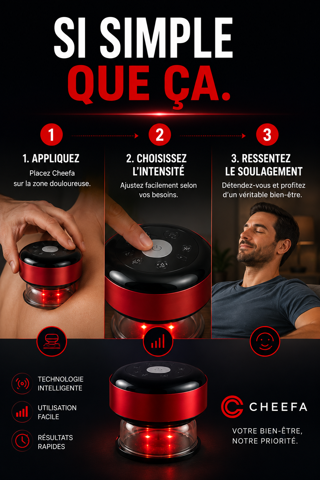 CHEEFA™ Smart Cupper – Ventouse Électrique